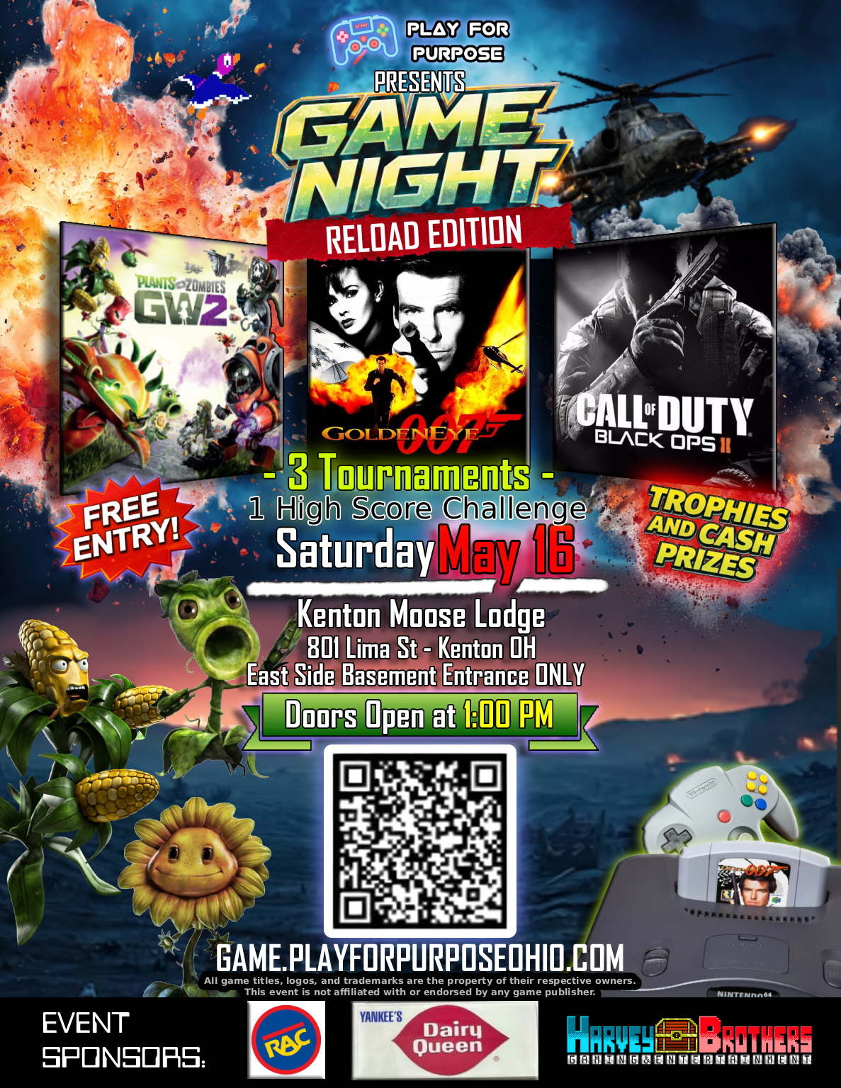 Game Night Reload Edition flyer